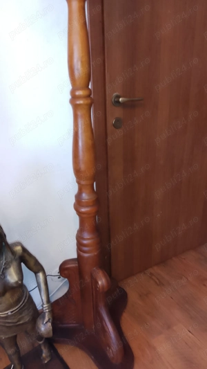 Cuier lemn masiv cu bronz