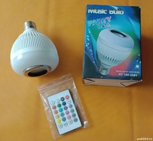 Bec muzical, bluetooth, cu telecomand, noua 
