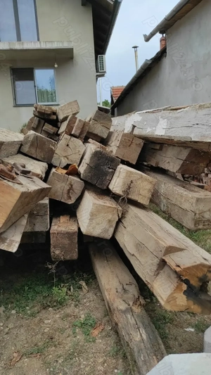 Grinzi stejar vechi  lemn stejar  - imagine 4