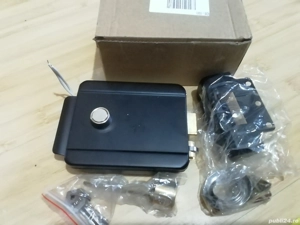 Yala electrica și mecanica (3chei),12v alimentare pt. acces poarta, ușa bloc 