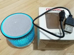 Mini boxa portabila cu bluetooth, radio, usb, micro SD, auxiliar 