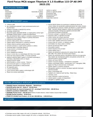 Vand Ford Focus MCA wagon Titan, 8500 km, garantie Ford 7 ani, full dotari, an 2023 - imagine 2