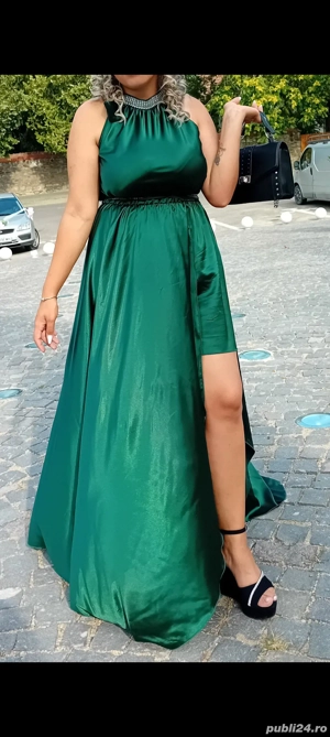 rochie de seara verde