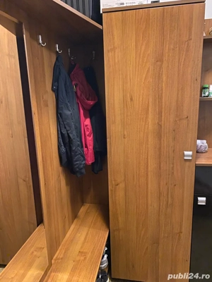 mobilier de hol cu oglinda, dulap, cuier, pantofar - imagine 2