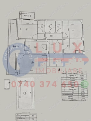 ID 4224 DE VÂNZARE   Apartament cu 4 camere, Strada Victoriei - imagine 16