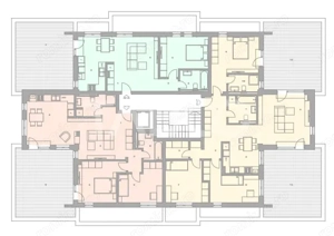 Penthouse 107 mp utili 2 terase 32 mp fiecare zona Turnisor Sibiu - imagine 2