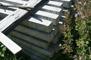 Spalieri beton 8x8x240 cm,noi,nefolositi