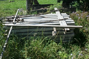 Spalieri beton 8x8x240 cm,noi,nefolositi - imagine 2