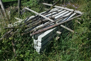 Spalieri beton 8x8x240 cm,noi,nefolositi - imagine 3