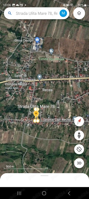 Vand teren in comuna Recea