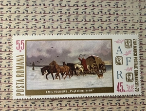 Timbre Romania LP 749 Ziua Marcii Postale Romanesti (1970)