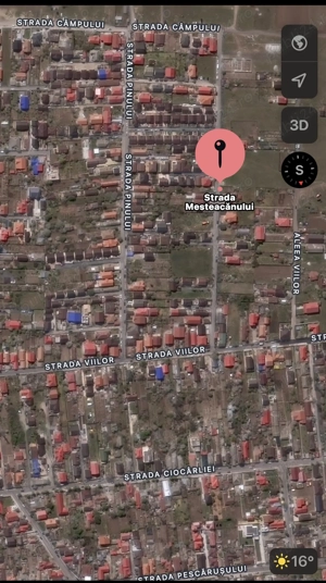 Teren intravilan 500mp  zona vile   Str Mesteacănului 