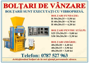   Bolțari Beton Vibropresă   Calitate Premium, Prețuri Direct de la Producător!