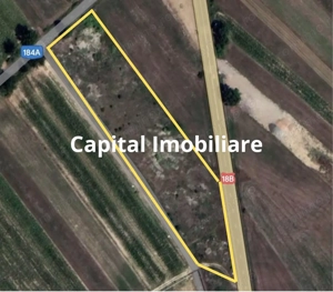 Teren de vanzare in Dumbravita 88 ari cu front la drumul national 18B