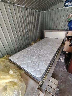 Pat Elvila 90   200 cm + saltea ortopedică 