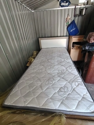 Pat Elvila 90   200 cm + saltea ortopedică  - imagine 2