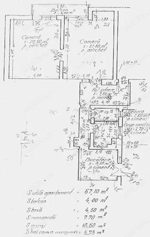 Apartament 2 camere central de închiriat foarte ieftin - dar necesita reparații - imagine 2