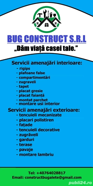 Amenajări interioare și exterioare prețuri accesibile 