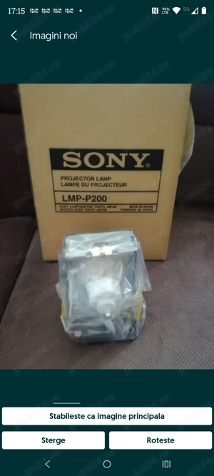 Lampă videoproiector SONY LMP-P200 - imagine 3