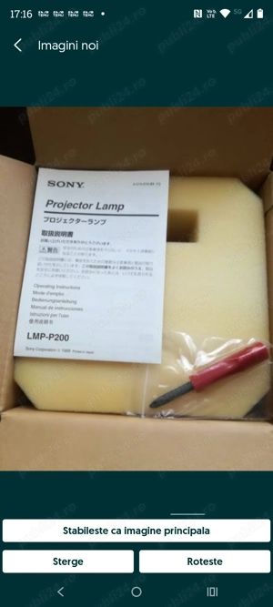 Lampă videoproiector SONY LMP-P200 - imagine 2