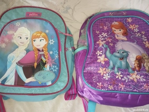 Ghiozdane cu Frozen si Sofia + cadou bluză - imagine 3