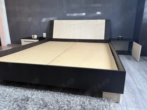 Set dormitor   Pat modern + 2 noptiere 