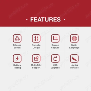 Tester diagnostic auto YA201 OBDII/EOBD compatibil masini din SUA, Europa si  Asia - imagine 8