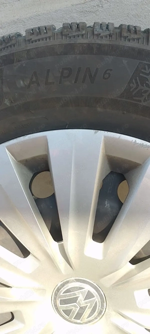 Anvelope iarna Michelin Alpin 6 195/65 R15 91H cu jante - imagine 6