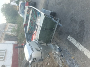 Vând barca de aluminiu ,motor Honda 20 și peridoc  - imagine 3