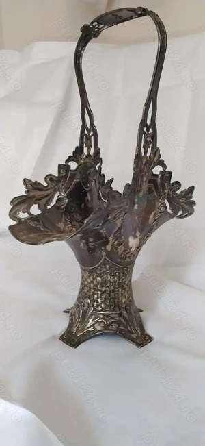 Fructiera din argint masiv 800 cu marcaj Cap Artemis Diana