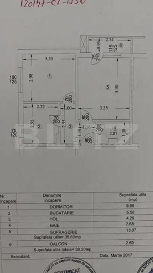 Apartament cu 2 camere, 39 mp, zona VEST - imagine 12