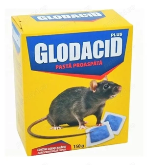 GLODACID, Momeala  Otrava pentru rozatoare ( soareci si sobolani ) sub forma de pasta proaspata