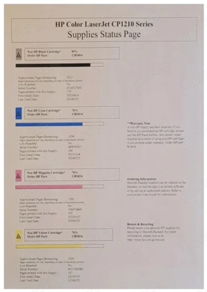 Vând HP CP1215 Laserjet Color