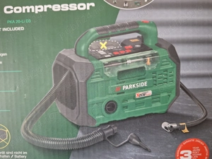 Pompa de aer cu acumulator -  Compresor auto 20 V Parkside, 3 in 1 - imagine 5