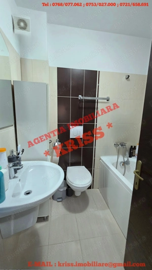 Apartament 2 Camere TRIVALE Confort 1 Decomandat Bloc 2016 Parter Cu Balcon Mobilat Utilat Complet - imagine 6