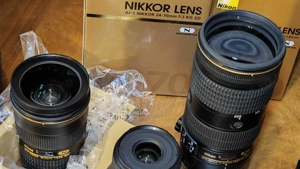  Nikon 24-70mm f 2.8G ED AF-S si 70-200 VR nanocrystal ca nou, foarte puțin folosit - imagine 2