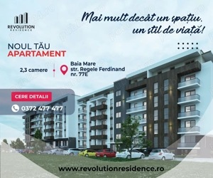 COMISION 0% Apartamente 2 si 3 camere - Regele Ferdinand 77E, Baia Mare