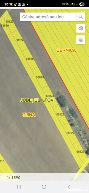 vand teren Glina ,Theodore pallady catelu pozitie superba 353 mp fs 33 ml