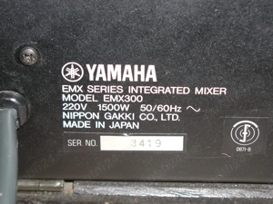 mixer amplificat Yamaha EMX300 cu FX - imagine 5