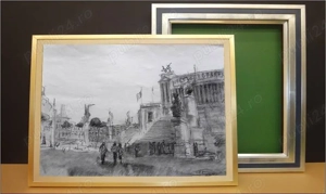 Lucrare veche semnata (dimensiuni mari)