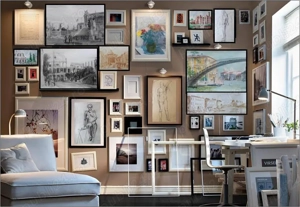 Lucrare veche semnata (dimensiuni mari) - imagine 4