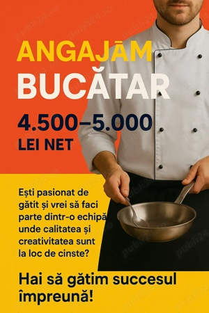 Angajez Bucatar Restaurant Amontis 