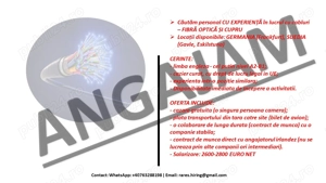 Specialisti Fibra Optica - GERMANIA si SUEDIA