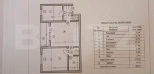 Apartament 2 camere, 49mp,etaj 3 ,zona Centru - imagine 9