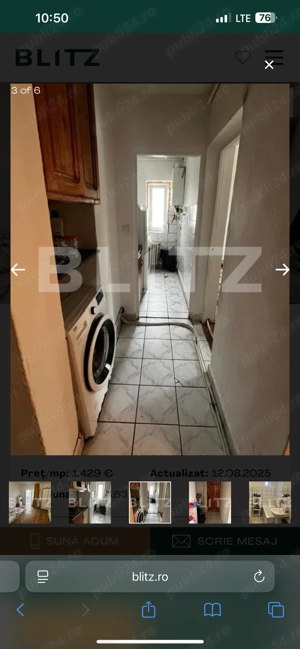 Garsonieră 30mp+balcon, zona Sensul Vechi