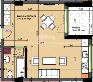 Studio pe malul lacului, Mamaia – Pret 65.600 Eur+TVA - imagine 4