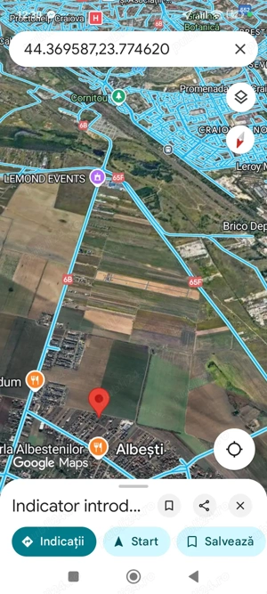 Teren intravilan langa Craiova  Albesti