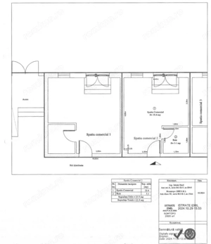 2 spații comerciale de 25.3, si 33.9mp,  bloc nou,  TINERETULUI - CHIAJNA