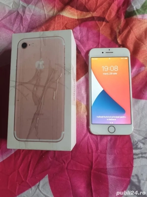 vand tel iphone 7 la cutie 128 gb liber de retea 4G  - imagine 2