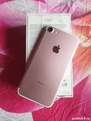 vand tel iphone 7 la cutie 128 gb liber de retea 4G  - imagine 5